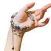 Collar de Perlas Shijia de Alta Calidad Color Morandi Mezclado Colorido Maillard Cadena para Clavícula Colgante para Mujer