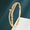 Pulsera de Nariz de Cerdo Fresca y Elegante con Incrustaciones de Circonita, Brazalete de Cobre Puro, Venta Directa del Fabricante, Exclusivamente para Suministro Transfronterizo