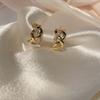 Brincos Novo Design da Moda Brincos de Argola Brincos Estilo Coreano Brincos Elegantes de Nicho Ouro Luxo Leve Sofisticado para Mulheres