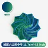 Brinquedo Educacional Infantil Dobrável de Ilusão Ótica Impresso em 3D Torre de Cenoura Poligonal Brinquedo Espiral Tridimensional para Alívio de Estresse