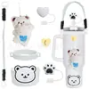 Accesorios Decorativos Stanley Correa de Mano de Cuerda Trenzada Estuche para Labial Llavero Duende Briqueta Funda de Silicona Antideslizante para Taza