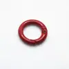 Hebilla de resorte de color, anillo de resorte de aleación de pintura de círculo abierto de metal, cadena para teléfono móvil, cadena para bolso, accesorios hechos a mano