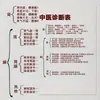 Set Extra Grande de 18 Piezas de Pegatinas de Diagrama de Diagnóstico de Medicina Tradicional China Concisas y Fáciles de Recordar para la Autoevaluación de la Constitución Física mediante la Observación, la Escucha, la Pregunta y la Palpación
