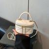 Bolso de Mano Acolchado Estilo Tweed para Mujer 2025 Nuevo Bolso Mini Caja Cadena Diagonal de un Solo Hombro Francés Bolso Cuadrado Pequeño