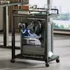 Suporte Móvel para Gabinete de Computador Rack de Armazenamento Organização de Escritório Rack de Posicionamento para Gabinete de Mesa Bandeja de Base