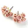 Corona Simulada DIY Tocado Estilo Bosque Rosa de Té Estilo Europeo Capullo de Rosa Tela de Seda Flor de Peonía Flor de Cabeza Materiales de Decoración