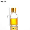 Botella de vidrio para aceite de camelia, tamaño pequeño, 30/50/100 ml, subenvase sellado, boca pequeña, botella vacía de vidrio para prueba de líquido.