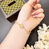 Pulseras, Pendientes, Anillos Chapados en Oro Vietnamitas, Joyería Geométrica de Moda Simple de Lujo para Mujer, Accesorios para Manos, Venta al por Mayor desde Fabricante