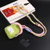 Bolsa de Armazenamento com Alça Transversal Ajustável de Tecido para Celular, Cordão Dopamina para Viagens ao Ar Livre, Alça Lateral Antiperda