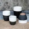 Conjunto de Chá Estilo Japonês Vintage e Xícara de Chá Cerâmica Estilo Caneca para Sopa Bebida Caneca Andorinha Doméstica Listrada Café Pequena Xícara Micro-mancha