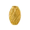 Plata de Ley S925 Chapada en Oro de 24K en Toda la Superficie Cuentas Espirales con Escrituras Cuentas Espaciadoras Accesorios Materiales para Pulsera DIY Hecha a Mano