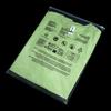 Saco de Embalagem para Roupas de Advertência Transfronteiriça Etiqueta de Proteção Ambiental Roupas Saco Fosco com Faixa Óssea Saco Fosco Transparente com Zíper Pronto para Venda
