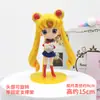 Decoración de Pastel de Cumpleaños de Sailor Moon de Dibujos Animados Hielo de Agua Luna Versión Q Ojos Grandes Postre para Hornear Conejo Lunar Princesa