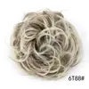 Moño de Peluca Moño Alto Rizado Accesorio para el Cabello Moño Rizado de Alta Temperatura Seda Cabello Largo Rizado