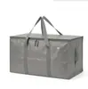 Bolsa de embalaje móvil de material PP, bolsa de almacenamiento plegable para ropa y equipaje, bolsa de almacenamiento cúbica moderna y simple
