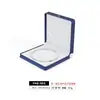 Caja para collar de perlas con cierre de corona de cuero PU con tapa abatible, sensación de alta gama, adecuada para empaque de regalo de joyería para vacaciones