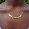 Joyería Moda Transfronteriza Europea y Americana Cadena de Avión en Forma de V Simple Collar Colgante de una Sola Capa Gargantilla Collar Corto para Mujer