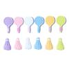 Racket de simulación DIY accesorios para el cabello hechos a mano cuerda para el cabello llavero pegamento de crema funda de teléfono móvil caja de almacenamiento con espejo accesorios de resina