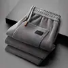 Pantalones Casuales Rectos Holgados de Pana para Otoño e Invierno para Hombre Tallas Grandes Versátiles Ropa de Abrigo Pantalones Largos Deportivos Casuales Forrados de Polar