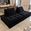 Sofá Perezoso Trendy Cubo de Tofu, Estilo Minimalista Italiano Nórdico, Sofá Silla de Tela Combinación Recta Pequeña para Apartamento