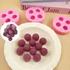 Molde de Silicona de Bola de Peluche Yangmei DIY Brocheta Yangmei Jabón Hecho a Mano Fondant Chocolate Resistente a Altas Temperaturas Molde de Fácil Desmoldeo