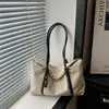 Bolsas tote retrô estilo coreano para atacado para mulheres, nova coleção outono 2026, bolsas de ombro color block patchwork, bolsas versáteis de ombro