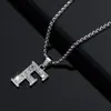 Moda Europea y Americana Elegante Hip-Hop Collar con Colgante Forma de 26 Letras Inglesas, Adecuado para Hombres y Mujeres para Usar y Regalar