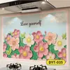 Pegatinas a Prueba de Aceite para Cocina, Papel Tapiz Resistente al Fuego y a Altas Temperaturas, Campana Extractora Impermeable Autoadhesiva, Película Decorativa de Pared para Estufa Doméstica
