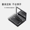 Esponja de secado de pelusa de cuero negro rectangular ultrafina, súper suave, reemplazo para esponja de pastel, esponja de maquillaje seca
