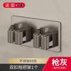 Kele soporte para trapeador de acero inoxidable sin perforaciones, estante de pared para escobas de baño, gancho de clip para trapeador montado en la pared