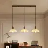 Lustre de restaurante estilo vintage, luminária de mesa dourada estilo francês para bar de cabeceira, lustre pendente para sala de jantar cor nogueira preta, certificado UL