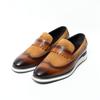 Guangzhou Masculino Couro Luxo Artesanal Casual Britânico Moda Mocassins Sapatos de Couro para Negócios Atacado Padrão Crocodilo