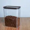 Caixa de Pó de Fruta Direto da Fábrica Caixa Plástica Espessa Selada Balde Quadrado para Chá de Leite Transparente Pote para Grãos de Café Balde Quadrado Tamanho Grande Pequeno