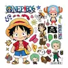 Pegatinas bidimensionales Artículos de anime One Piece Luffy Zoro One Piece Decoración DIY Diario Funda de teléfono Tarjeta trasera
