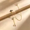 Pulsera de Concha Rosa Natural Flor de Cuatro Hojas Circonita Deslizante para Mujer con Diseño Hueco, Joyería Elegante y Exquisita de Lujo Ligero