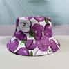 Sombrero de Pescador Reversible Sombrero de Cubo para Mujer Sombrero de Pescador de Primavera para Exterior Verano Impermeable Estampado Digital de Frutas Sombrero de Moda para Niños