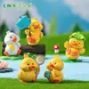 Paisaje en miniatura, linda figurita de animal de pato amarillo, caja sorpresa, decoración para jardinería y paisajismo, accesorios, pequeños adornos para coche o escritorio