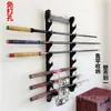 Soporte para espada soporte de pared para espada soporte para armas blancas soporte para cuchillos sin perforación soporte de pared para flauta soporte para caña de pescar soporte para herramientas de pesca