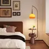 Luminária de chão moderna estilo vintage, luminária de chão funcional de pomelo, luminária de ambiente retrô, luminária decorativa, luminária de pesca para sala de estar