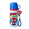 Taza aislada de tres bebidas de Disney para estudiantes de primaria, vaso de agua infantil grande de dibujos animados para exteriores, vaso con tapa de popote emergente para jardín de infantes