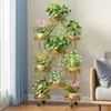 Estante de Flores Multifuncional con Forma de Corazón para el Hogar, Estante de Almacenamiento de Múltiples Niveles para Sala de Estar de Piso, Estante Móvil para Macetas