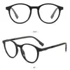 Gafas Redondas de Nuevo Modelo Tr90 Transfronterizas para Hombres y Mujeres, Gafas de Armazón Negro de Moda y Versátiles, Se Pueden Adaptar con Lentes Graduados