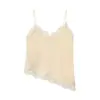 Para Comercio Exterior Europeo y Americano Transfronterizo Ropa de Mujer Aliexpress Más Vendido Verano Holgado Versátil Encaje Cuello en V Adelgazante Camisola Top