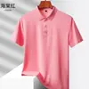 Camiseta de Verano 2026 con Cuello Camisero de Manga Corta para Hombres y Mujeres, Tallas Grandes, Corte Holgado, Casual, Seda de Hielo, Polo de Secado Rápido, Moderno