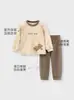 Pantalones de pijama de manga larga para niños y niñas Ropa de casa cómoda para niñas de invierno Felpa australiana Forro polar Festival de Primavera Año Nuevo