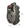 Alto-falante Bluetooth Externo Direto da Fábrica Portátil de 8 Polegadas 20W Alta Potência Bolsa Alto-falante Sem Fio