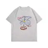 Camiseta feminina de manga curta 2026 nova tendência de verão popular design de algodão puro nicho top de verão