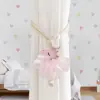 Amarres para Cortinas de Unicornio Rosa, Cuerdas para Atar, Cortinas de Gasa, Decoración Linda para Habitación de Princesa, Cuerdas para Atar para Decoración de Cortinas de Dormitorio