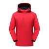 Chaqueta con logotipo personalizado impreso, resistente al viento, impermeable, forrada de polar, cálida, cortavientos, ropa de montañismo para exteriores, bordada
