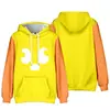 Sudadera con capucha de manga larga con estampado digital 3D de moda de talla grande europea y americana Amazon AliExpress